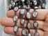 Moonstone Brown Oval Faceted Bezel Chain in Antique Rhodium, 10x12 mm,  (BC-BMNS-282)