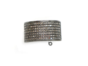 Pave Diamond 7 rows band, (RNG-008) - Beadspoint