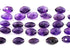 Amethyst Faceted Oval Drops, 10x14 mm, rich purple color, (AM-OV-10x14(40))