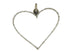 Pave Diamond Large Open Heart Pendant, (DPL-2313)