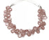 Natural Strawberry Quartz Faceted Pear Drops, 8x12 mm, Rich Color, Quartz Gemstone Beads, (SBQPR-8x12)(551)