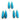 Gold Plated Faceted Turquoise Pear Bezel, 14x45 mm, (BZC-7122) - Beadspoint