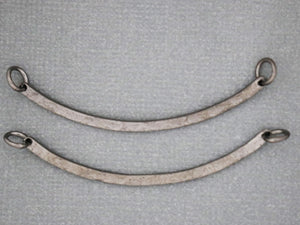 Sterling Silver Hammered Bar Link w/Jump Rings, (LC-04) - Beadspoint