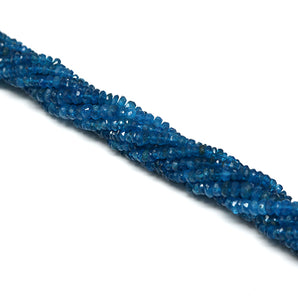 Neon Apatite Faceted Roundell, 3.5 mm, Apatite Gemstone Beads, ( NEON-APA-3.5)(96)