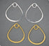 1 Pair, Sterling Silver Pear drop link. (LC-18)