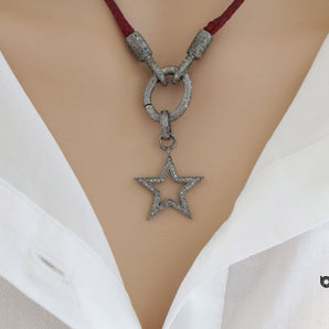 Pave Diamond Star Pendant, (DPS-87) - Beadspoint