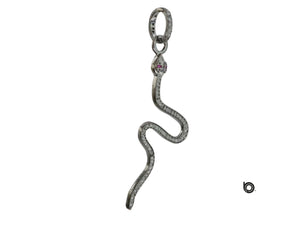 Pave Diamond Snake Pendant, (DPL-2399) - Beadspoint