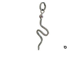 Pave Diamond Snake Pendant, (DPL-2399) - Beadspoint