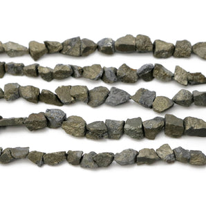 Natural Pyrite Raw Nugget, 7x11 mm, Rich Color, Pyrite Gemstone Beads, (PY-RAW-7x11)(592)