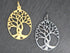 Sterling Silver tree of life charm, (HT-8251)