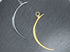 Sterling Silver Large Crescent Moon pendant, (HT-8253)