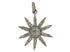 Pave Diamond Sun Pendant, (DPM-1133)