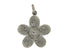 Pave Diamond Daisy Flower Pendant, (DPM-1134)