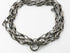 Sterling Silver Link Chain w/ Pave Diamond Clasp, (DCHN-08)