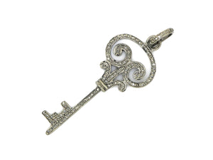 Pave Diamond Key Pendant, (DPL-2375) - Beadspoint