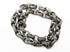 Pave Black Diamond Sterling Silver large link Chain w/lobster,(Pav-Chn-75)