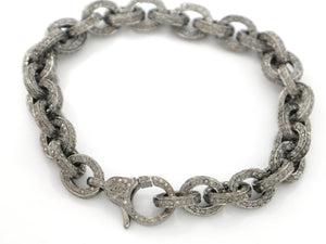 Pave Diamond  Link Bracelet (BRAC-007) - Beadspoint