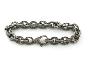 Pave Diamond  Link Bracelet (BRAC-007) - Beadspoint