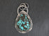 Sterling Silver Artisan Turquoise Pendant, (SP-5320)