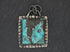 Sterling Silver Artisan Turquoise Pendant, (SP-5327)