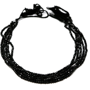 Black Onyx Faceted Roundell, 3 mm, Rich Color, Onyx Gemstone Beads, (BONx-FRNDL-3)(131)