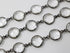 Rock Crystal Coin Faceted Bezel Chain, (BC-CRY-205)