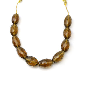 Natural Whiskey Topaz Faceted Oval Drops, 9x13-10x16 mm, Rich Color (WTZ-OV-9x13-10x16)(630)