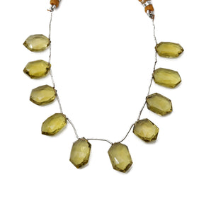 Natural Whiskey Topaz Faceted Fancy Drops, 10x15-11x18 mm, Rich Color (WTZ-FCY-10x15-11x18)(636)