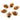 Gold Plated Faceted Whishky Topaz Oval Connector, 12x15 mm, (BZC-7372) - Beadspoint