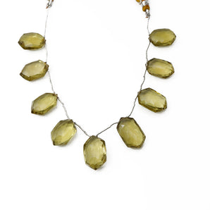 Natural Whiskey Topaz Faceted Fancy Drops, 10x17-13x21mm, Rich Color (WTZ-FCY-10x17-13x21)(638)