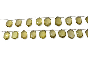 Natural Whiskey Topaz Faceted Fancy Drops, 10x17-13x21mm, Rich Color (WTZ-FCY-10x17-13x21)(638)