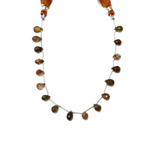 Natural Whiskey Topaz Faceted Tear Drops, 4x7-5x8 mm, Rich Color (WTZ-TR-4x7-5x8)(639)