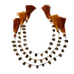 Natural Whiskey Topaz Faceted Tear Drops, 4x7-5x8 mm, Rich Color (WTZ-TR-4x7-5x8)(639)