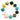 Gold Plated Faceted Clover Connector, 21 mm, multiple gemstones, (BZC-8025) - Beadspoint
