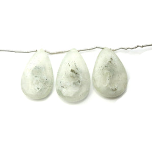 Natural Solar Quartz Faceted Pear Drops, 20x34-19x29 mm, Rich Color, Quartz Gemstone Beads, (SLQ-PR-20x34)(650)