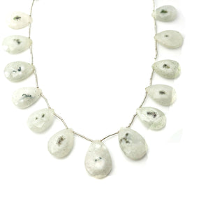 Natural Solar Quartz Faceted Pear Drops, 10x16- 15x20 mm, Rich Color, Quartz Gemstone Beads, (SLQ-PR-10x16)(652)