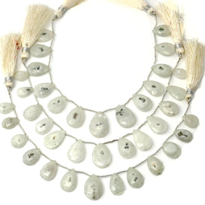 Natural Solar Quartz Faceted Pear Drops, 10x16- 15x20 mm, Rich Color, Quartz Gemstone Beads, (SLQ-PR-10x16)(652)