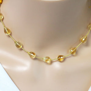 Genuine Natural Citrine Faceted Tear Drops Straight Drilled, 8x10 mm, Rich Orange Color, (CIT-TR-8x12SD)(192)