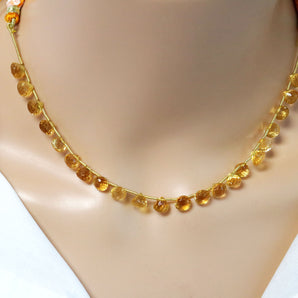 Genuine Natural Citrine Faceted Onion Drops , 10x16 mm, Rich Orange Color, (CIT-ON-6.5)(194)