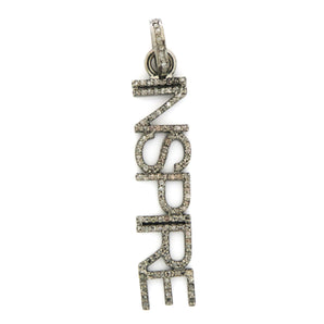 Pave Diamond INSPIRE Script Pendant,  (DPL-2380) - Beadspoint