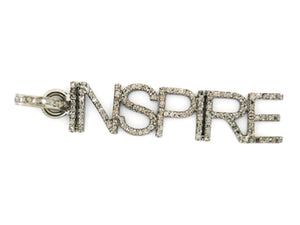 Pave Diamond INSPIRE Script Pendant,  (DPL-2380) - Beadspoint