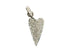 Pave Diamond Heart Pendant, (DPS-070)