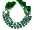 Dyed Emerald Faceted Heart Drop, 8-9mm, Rich Color, Emerald Gemstone Beads, (DEM-HRT-8-9)(200)