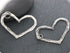 Artisan Sterling Silver Open Heart Charm, (AF-303)