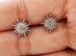 Pave Diamond Starburst Stud-Celestial Starburst Earrings, (DER-1050)