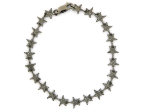 Pave Diamond Star Charm-Celestial Charm Bracelet, (DBG-62) - Beadspoint