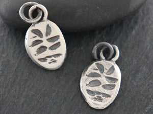 Sterling Silver Artisan Wild Flower Charm (AF-311) - Beadspoint