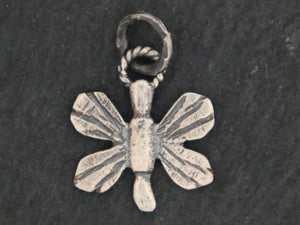 Sterling Silver  Butterfly Artisan Charm, (AF-322) - Beadspoint