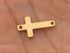 14k Gold Filled Cross w/ 2 Holes Charm-- (GF/CH0/CR11)