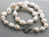 Large Baroque Pearl Silk Hand Knotted Necklace w/ Pave Diamond Clasp , (DCHN-26)